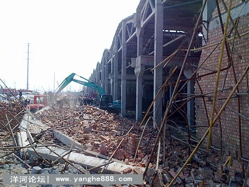 江苏泗阳在建厂房事故